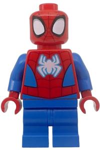 Spidey (Spider-Man) Minifigure - Spider-Man minifigure with medium legs and a white spider logo - sh866