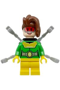 Doc Ock Minifigure - Doc Ock with medium legs and light bluish gray arms - sh869