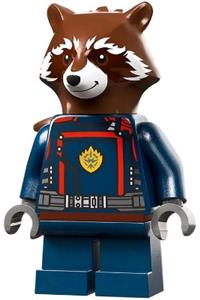 Rocket Raccoon - dark blue suit, reddish brown head sh875