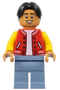 Ned Leeds - Red and Yellow Letter Jacket, Sand Blue Legs sh893