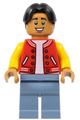 Ned Leeds - Red and Yellow Letter Jacket, Sand Blue Legs - sh893