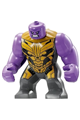Large Thanos with medium lavender arms, in a dark bluish gray outfit with gold armor, looking angry - sh896