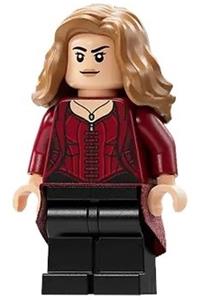 The Scarlet Witch (Wanda Maximoff) - Plain Black Legs, Medium Nougat Hair, Dark Red Cloth Skirt sh897