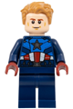 Captain America - Dark Blue Suit, Dark Red Hands, Hair - sh908