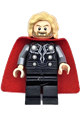Thor with bushy hair, spongy cape with single hole, and black legs - sh915