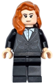 Pepper Potts in a black suit with hair over shoulder - sh926
