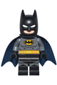 Batman wearing a dark bluish gray suit with a dark blue and black cape - sh958