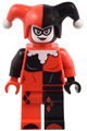 Harley Quinn with a jester's cap, black and red hands, and a rounded collar - sh959