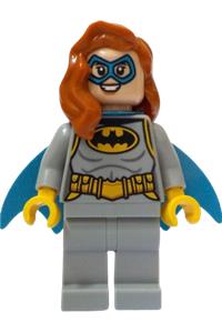 Batgirl Minifigure - Batgirl wearing a light bluish gray suit - sh965