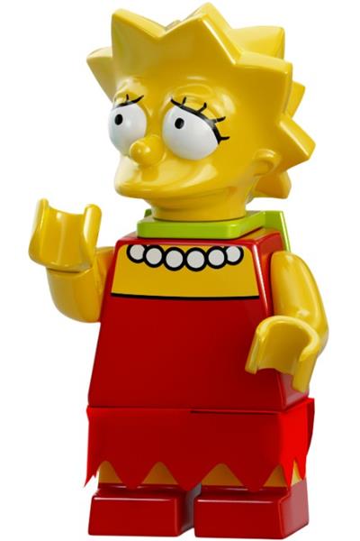 sim004 NEW LEGO Lisa Simpson with Worried look FROM SET 71006 The Simpsons 