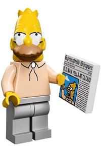 Grandpa Simpson Minifigure - Grandpa Simpson, CMF The Simpsons - sim012