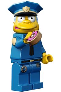 Chief Wiggum with Doughnut Frosting on Face and Shirt sim023