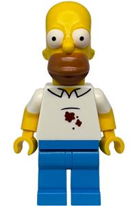 Homer Simpson Minifigure - Homer Simpson wearing a shirt with stains - sim043