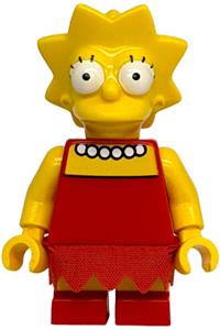 Lisa Simpson Minifigure - Lisa Simpson wearing a skirt with 13 points - sim046