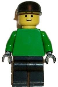 Soccer Goalie Minifigure - Soccer player goalie for the white and black team - soc012