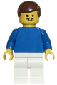 Soccer Player Blue/White Team Player 1 - soc015