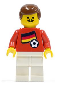 Soccer Player - Belgian Player 1, Belgian Flag Torso Sticker on Front, Black Number Sticker on Back soc018s02