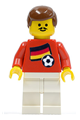 Soccer Player - Belgian Player 1, Belgian Flag Torso Sticker on Front, Black Number Sticker on Back - soc018s02