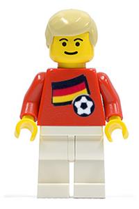 Soccer Player - Belgian Player 2, Belgian Flag Torso Sticker on Front, Black Number Sticker on Back soc024s02