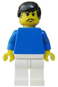 Soccer Player Blue/White Team Player 3 - soc027
