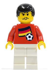 Soccer Player - Belgian Player 3, Belgian Flag Torso Sticker on Front, Black Number Sticker on Back soc030s02
