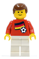 Soccer Player - Belgian Player 4, Belgian Flag Torso Sticker on Front, Black Number Sticker on Back - soc036s02