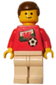 A soccer player wearing a Welsh Player 4 jersey with a Welsh flag torso sticker on front and a black number sticker on back - soc036s04