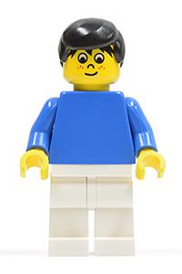 Soccer Player Blue/White Team Player 5 - soc039