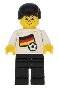 Soccer Player - German Player 5, German Flag Torso Sticker on Front, Black Number Sticker on Back soc041s01