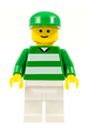 Soccer Fan Green & White Team, Green Cap - soc046