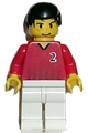 Soccer Player Red/White Team with shirt  #2 - soc086