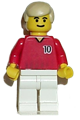 Soccer Player Red/White Team with shirt #10 - soc089
