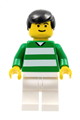 Soccer Player Green & White Team #11 on Back - soc093