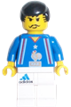 French soccer player with white legs, representing player 3 on the team - soc103