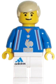 Soccer player from the French team with white legs and number 4 jersey - soc104