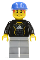 Soccer Goalie Black - Adidas Logo, White and Yellow Torso Stickers - soc117s