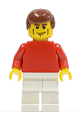 Plain Red Torso with Red Arms, White Legs, Reddish Brown Male Hair - soc120