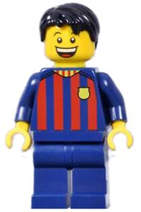 Soccer Fan - FC Barcelona, Male, Dark Blue Legs soc145