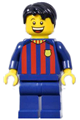 Male FC Barcelona soccer fan with dark blue legs - soc145