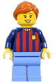Soccer Fan - FC Barcelona, Female, Medium Blue Legs - soc146