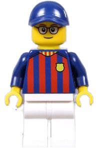 Soccer Fan - FC Barcelona, Male, White Legs soc148