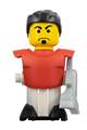 McDonald's sports soccer player with a red torso and white base, without stickers - soc152