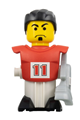 McDonald's sports soccer player with a red torso, white base, and stickers - soc152s
