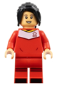 Yuki Nagasato wearing a red soccer uniform - soc158