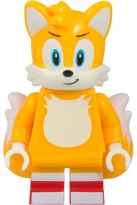 Tails Miles Prower Minifigure - Tails (Miles Prower) with a grin - son034