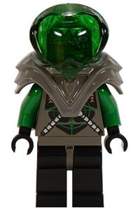 Insectoids Zotaxian Alien - Male Insectoids Zotaxian Alien in gray and green with green circuits and silver hoses - sp031