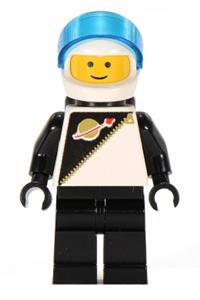 Astronaut Minifigure - A Futuron minifigure wearing a black body with a white helmet - sp050