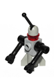 Classic Space Droid - Rocket Base, Light Gray and Black with Trans-Red Eye - sp080