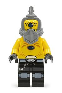 Alien Snake Minifigure - Snake-like alien from Space Police 3 without visor - sp100