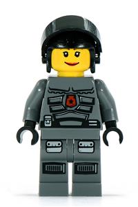 Space Police 3 Officer Minifigure - Female Space Police 3 Officer 9 - sp107